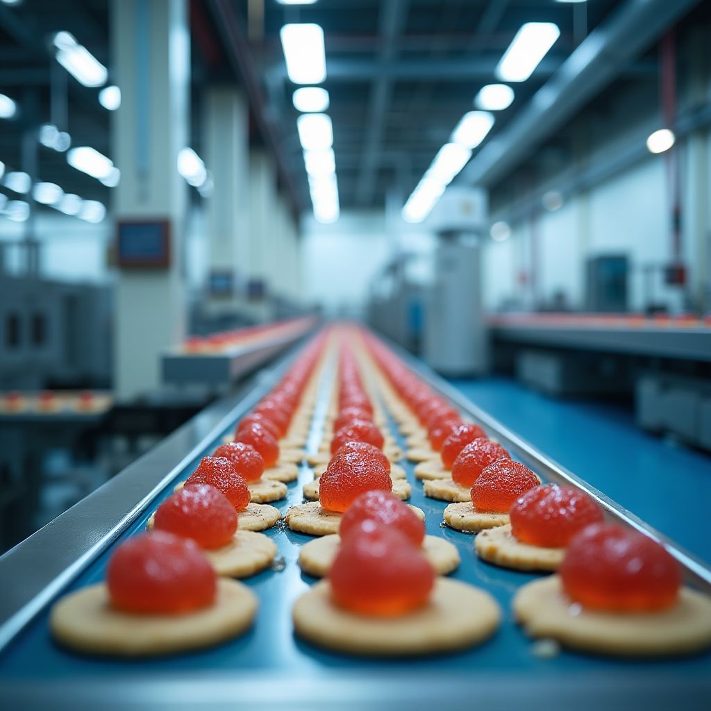 Línea de producción de Arcor mostrando tecnología avanzada