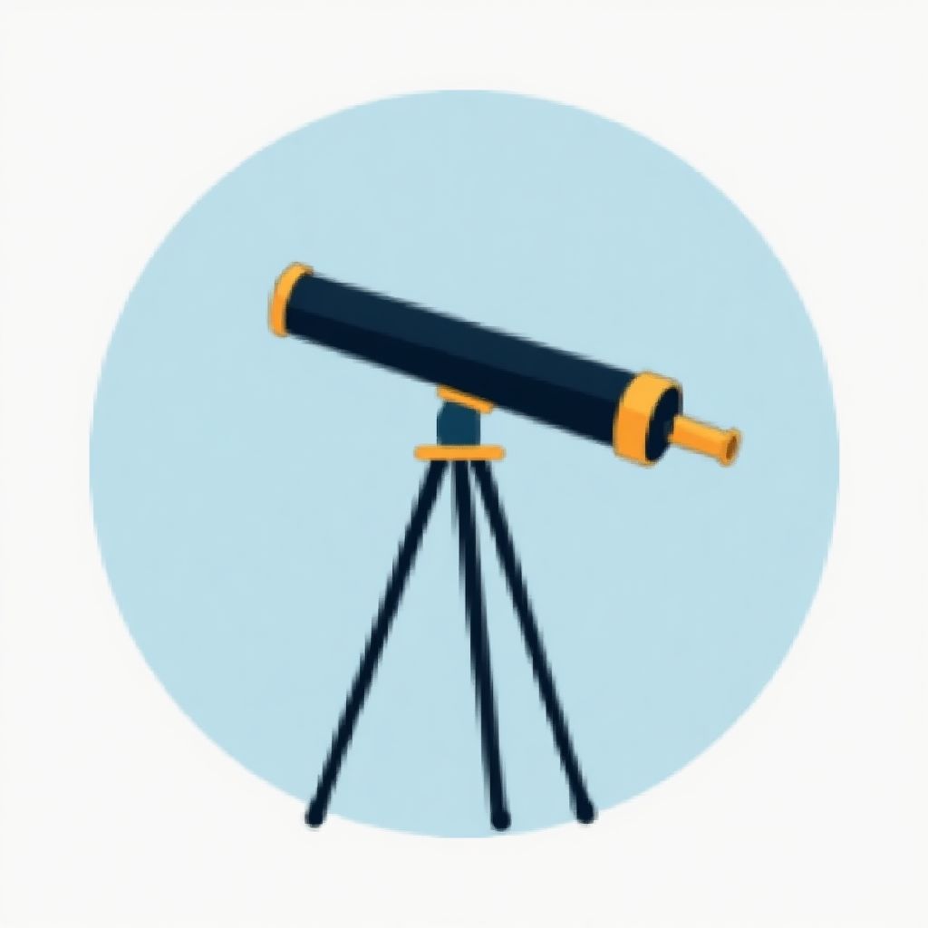 Ícono de visión empresarial